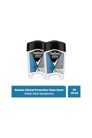 Rexona Men Clean Scent Stick Deodorant 2 x 45 ML