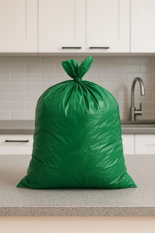 Yeşil Rulo Çöp Poşeti 40x89 Cm 3x20 Adet Ev Mutfak İş Ofis Avantajlı Paket