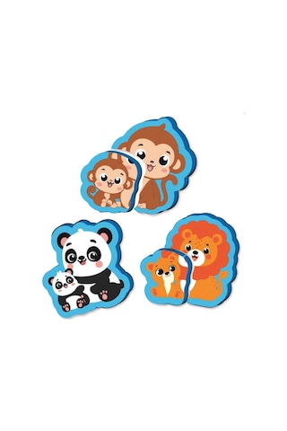 Yükselen Zeka 6-16 Ay İlk Pofidik Magnet Puzzle - Orman Hayvanları