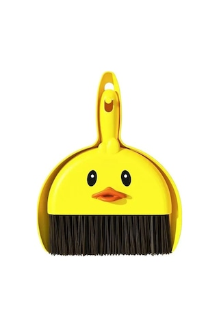 Pazly Sevimli Ördek Süpürge Ve Faraş Seti - Eğlenceli Temizlik Aleti