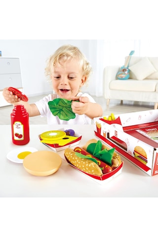Küçük Gurme Şefin Fast Food Seti Oyuncağı 3 Yaş +