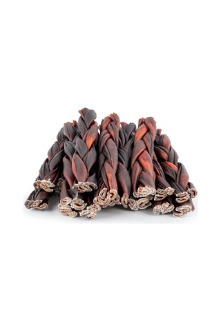 %100 Doğal Kolajen Burgu Köpek Ödül Maması 1kg Katkısız, Diş Sağlığını Destekler, Uzun Çiğneme 15cm