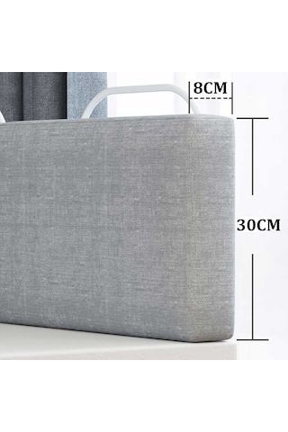 RevuBaby Yatak Bariyeri Bebek Ve Çocuk Korkuluğu Güvenlik Bariyer 50 CM Gri