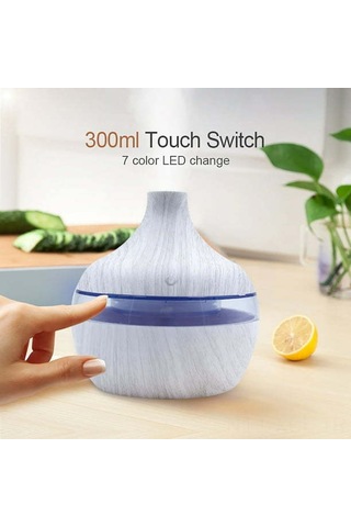 Konesam Usb Taşınabilir Aroma Yağı Dağıtıcı - 7 Renk Led Işık Ve Nemlendirici, Ev/ofis/seyahat İçin, 300ml Su Kapasitesi