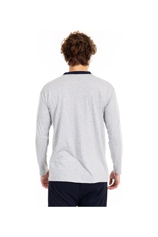 Erkek 1065 Uzun Kol Süprem Pijama Takımı Gri Gri