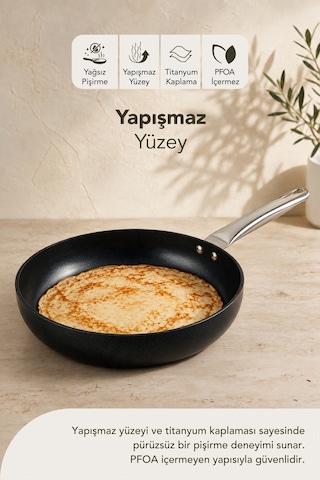 Esperanza Titanyum Tava 24 cm