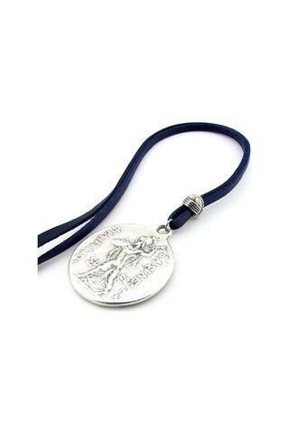 Solfera Phılıp V Antik Greek Macedon Madalyon Deri Erkek Kolye Q0648 Çok Renkli