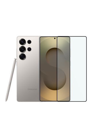 Safeus Tam Kaplayan Parmak İzi Bırakmayan Safir Ekran Koruyucu Cam , Samsung S25 Ultra İle Uyumlu