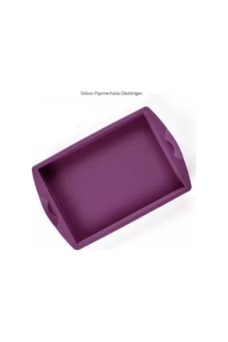 Tupperware Mor Silikon Pişirme Kabı Dikdörtgen Özel Seri