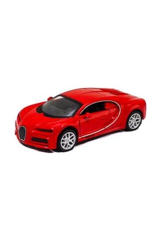 Oyuncak Metal Model Bugatti Çek Bırak Kırmızı 12 Cm