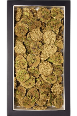 Baklawati Lüks Antep Fıstıklı Susamlı Kurabiye 500 G