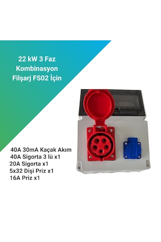 Filşarj 22 Kw 3 Fazlı Trifaze Kombinasyon Kutusu