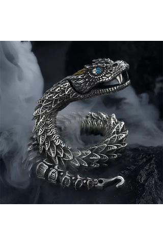 Magideal Suntek Bağlantı Bilezikler Bileklik Bakır Gotik Ejderha 22 CM Çok Renkli