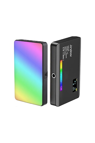 Andoer Y140 Rgb Cep Video Konferans Led Video Işık Kiti Siyah Siyah