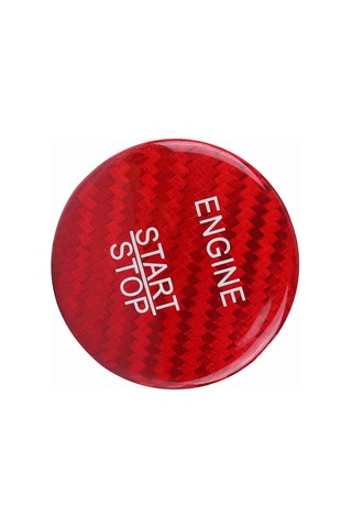 Geeroyoo Mercedes Benz Tüm Modeli Uyumlu Karbon Fiber Anahtar Yok Açma Düğmesi Kapak Kırmızı -  Radyan, Kolay Kurulum, Dayanıklı