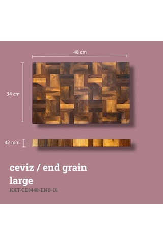 Kesme Tahtası Ceviz End Grain Large