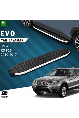 S-dizayn Bmw X3 F25 Evo Aluminyum Yan Basamak 193 Cm 2010-2017