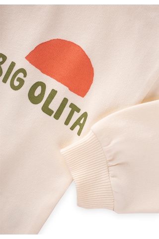 Cigit Bıg Olıta Baskılı Sweatshirt 2-10 Yaş Ekru Ekru