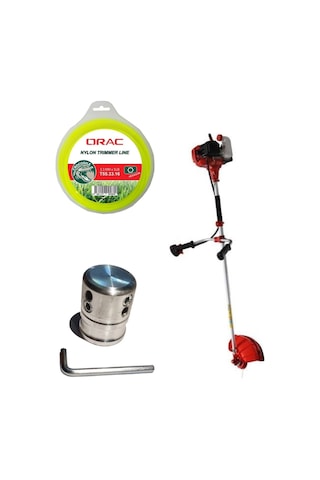 Royal CG520 Motorlu Yan Tırpan + Alüminyum Örümcek Başlık + Misina 3.30 MM