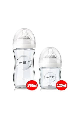 Philips Avent Natural Cam Biberon Seti 2'Li (240 ML + 120 ML)
