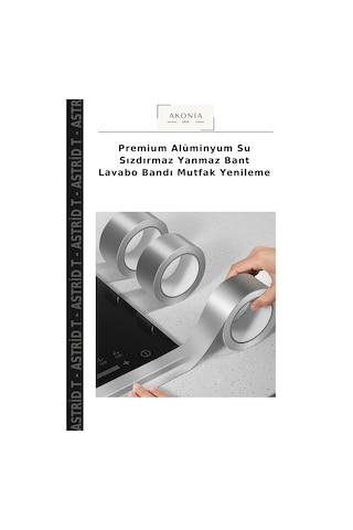 Premium Alüminyum Su Sızdırmaz Yanmaz Bant Lavabo Bandı Mutfak Yenileme
