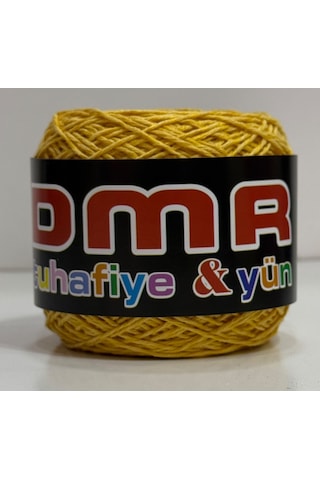 Dmr Natural Cotton - Koton Ip Pamuklu Elörgü Ipi 100gr - Sarı