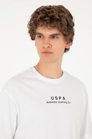 U.S. Polo Assn. Erkek Comfort Fit Bisiklet Yaka Beyaz Tişört 50294322-VR013