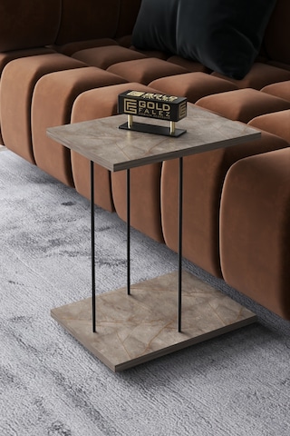 Yan Sehpa Tekerlekli Servis Sehpası Hnd Dikdörtgen Gordion