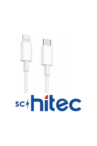 Schitec 60w Type-c To Lightning Data Ve Hızlı Şarj Kablosu Telefon, Apple Uyumlu iPad Beyaz Sk003