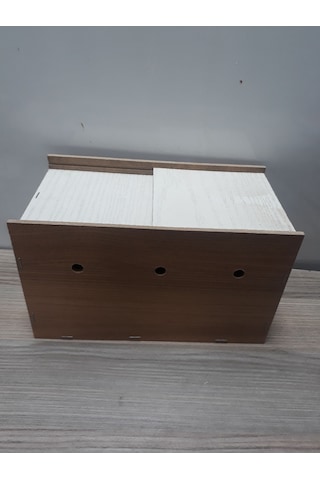 Muhabbet Kuşu Yuvalık Çift Sürgülü Orta Boy