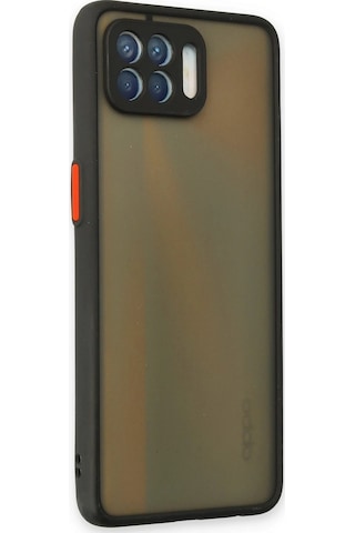 Gld-spt- Newface Oppo Reno 4 Lite Kılıf Montreal Silikon Kapak - Siyah