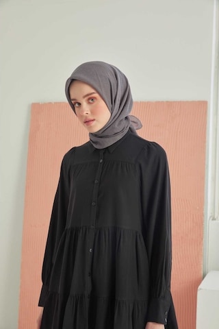 Miray Düz Pamuk Eşarp - Füme Füme