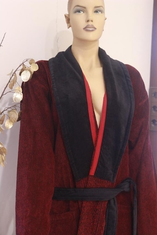 Bornoz Iplik Boya Fitilli Kadife Şalyaka Model Bornoz