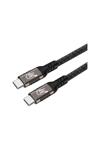 Zore Qg01 Type-c To Type-c Usb4 Pd Data Kablosu 240w 40gbps 8k 60hz 0.5 Metre