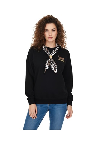 Baglan Kadın Spor Sıfıryaka Sweatshirt Fular Lı Bgl-st05062 Siyah