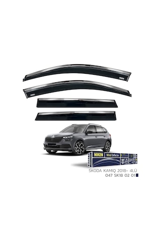 Skoda Kamiq Kromlu Cam Rüzgarlığı Niken 2018+ Sonrası Uyumlu