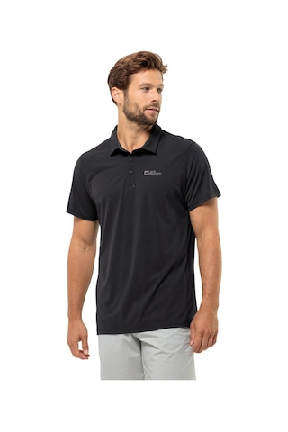 Jack Wolfskin Jack Wolfskın Prelıght Traıl Polo M Black Erk Polo T-shırt 181012 001