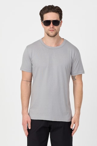 Tonny Black Normal Kalıp Rahat Basic T-shirt Erkek Gri Tbtshrt010