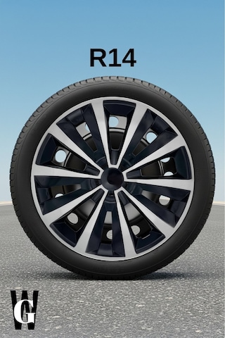 Fiat Palio 14 İnç Jant Kapağı 4 Adet Siyah Gri C105