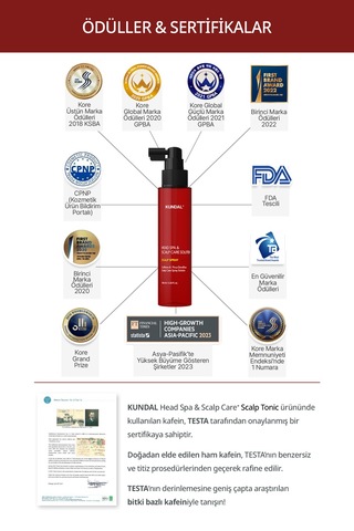 Kundal Scalp Kafein İçerikli Dökülme Karşıtı Saç Derisi Güçlendirici Tonik 100 ML