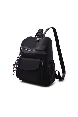 Yaozixa Siyah 2021 Yeni Model Üniversite Öğrencisi Çanta, Su Geçirmez Oxford Kumaş, Büyük Kapasite, Moda Spor Çift Omuzlu Sırt Çantası Siyah