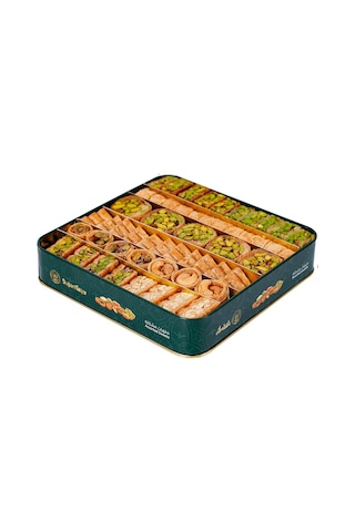 Al Sultan Sweets 6'lı Lezzet Koleksiyonu Karışık Baklava Metal Kutu 1 KG