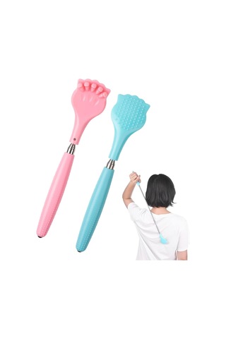 Adet Sırt Kaşıyıcı, Taşınabilir Genişletilebilir Sırt Kaşıyıcı, Kaymaz El Masaj Aleti, Teleskopik Saplı Su Isıtıcısı Masajı İçin Çok Renkli