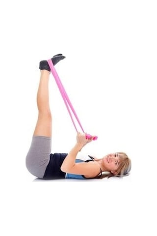 Cosfer 3'lü Pilates Bandı Seti Direnç Hafif Orta Sert 3lü Set Çok Renkli