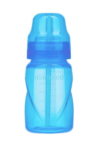 Mamajoo Antikolik Akıtmaz Pipetli Bardak 270 ml Mavi, 12 Ay+