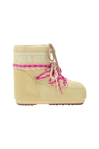 B021 Light Yellow Bot Kadın 80d1409670 Moon Boot Icon Low Suede Laces 36-41 Sarı