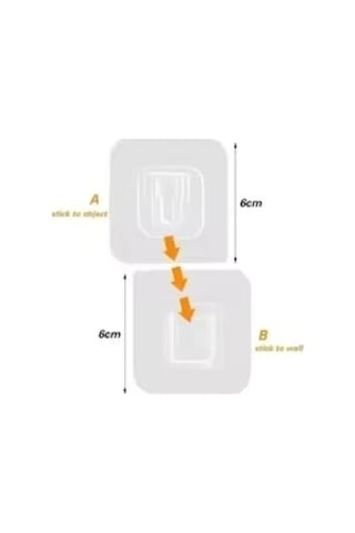 Kendinden Yapışkanlı Çift Taraflı Askı Çok Renkli