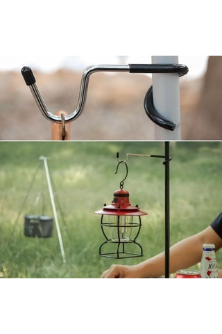 Kamp İçin Çok Fonksiyonlu S-şekilli Direk Askısı Kaymaz Paslanmaz Çok Renkli