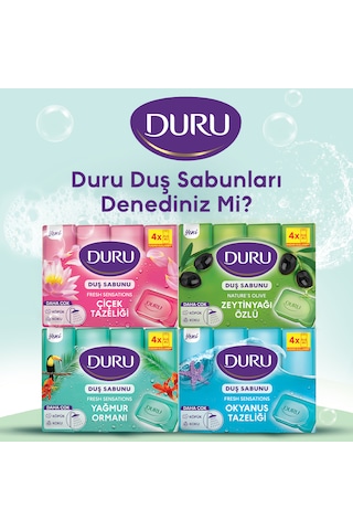 Duru Natural Olive Duş Sabunu Zeytinyağı Özlü 4 x 150 G