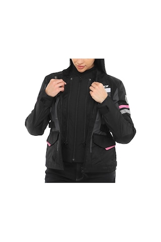 Scoyco Jk122 Motosiklet Montu Kadın 4 Mevsim Oxford 600-d Dayanıklı Kumaş Deri Motorcu Mont Women Black